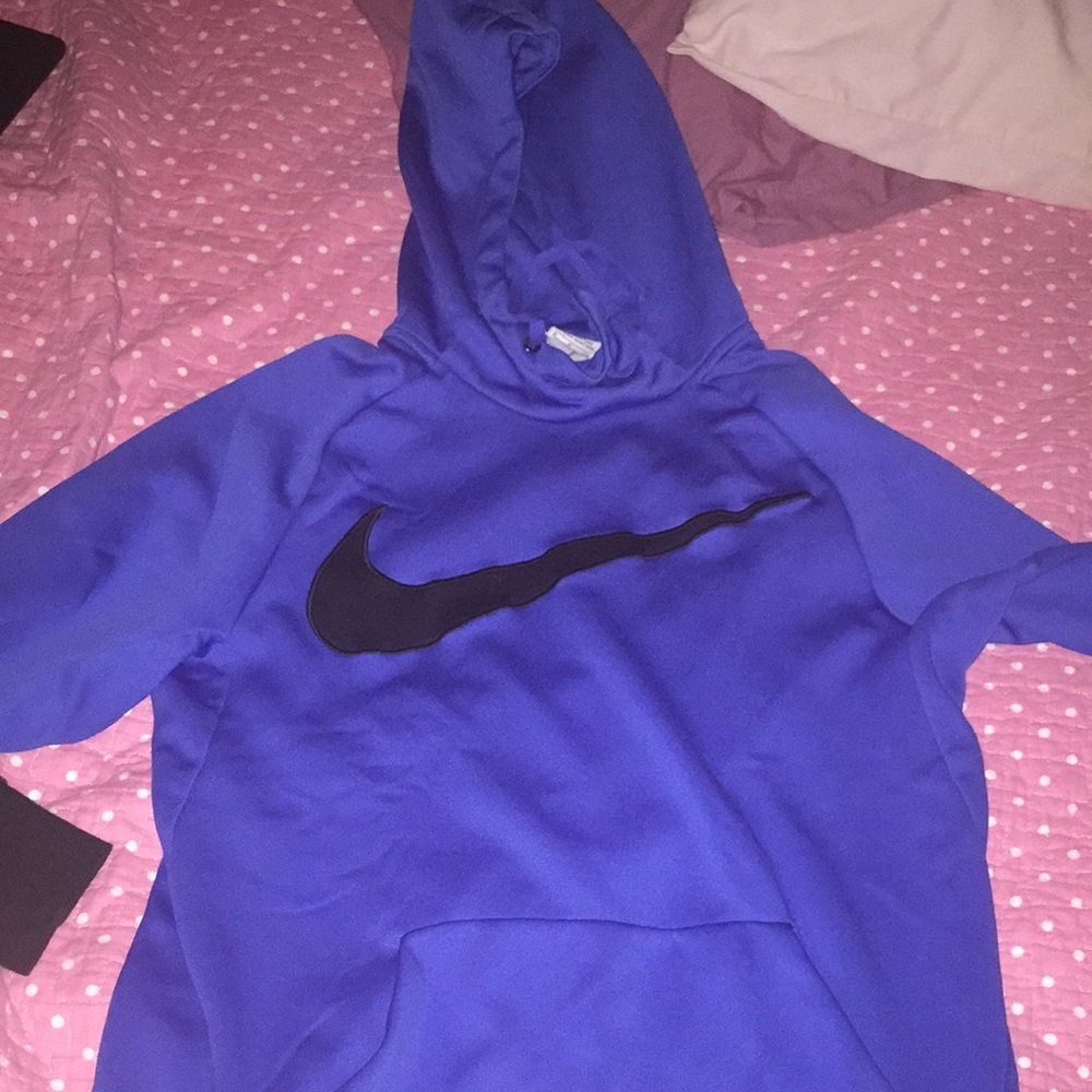 blue nike hoodie